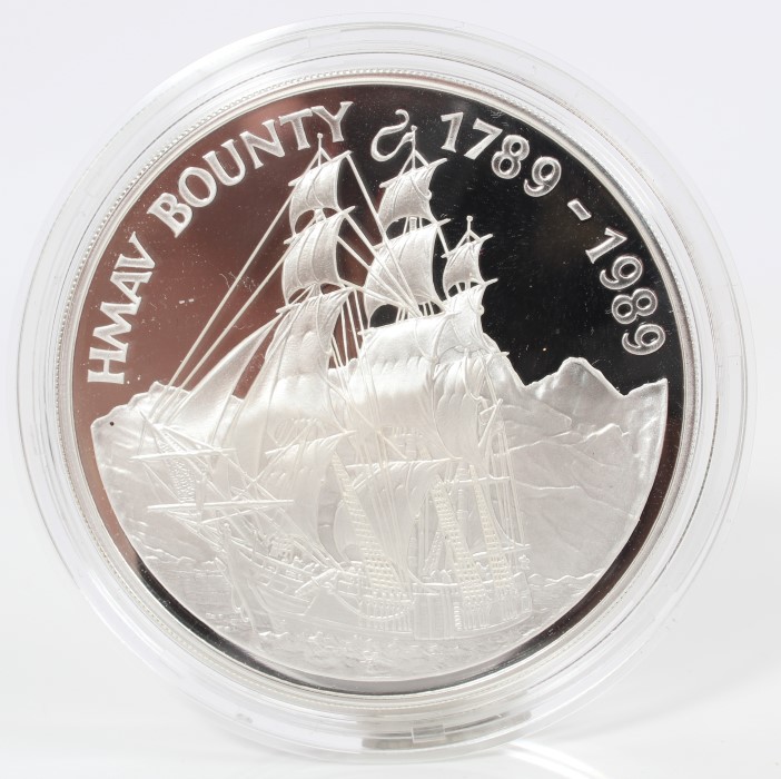 Pitcairn Islands - The Royal Mint Silver Proof $50 coin 'Bicentenary of the Mutiny on the Bounty'