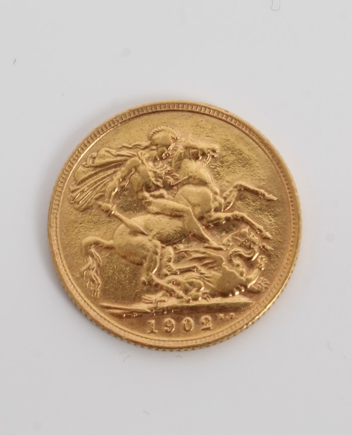 G.B. gold Sovereign Edward VII - 1902.