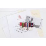 Miniature M.B.E. medal group - comprising Military-type M.B.E.