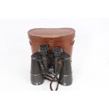 Pair of Second World War Nazi binoculars by Carl Zeiss Jena, marked - D. F. 7x50 1988651 N Nr.