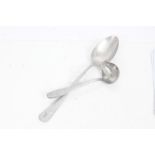 Nazi aluminium serving spoon / basting spoon, stamped with Luftwaffe eagle and marked - FI. U.V.