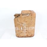 Second World War German Afrika Korps jerry can for water, dated 1943,
