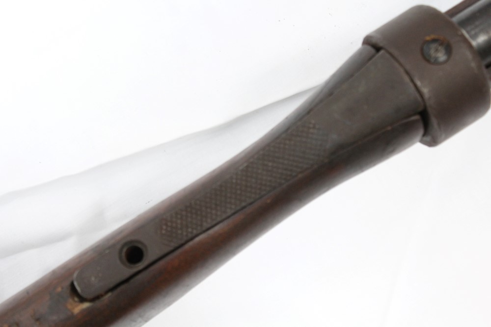 Scarce First World War British bayonet practice rifle with sprung end - Image 5 of 5