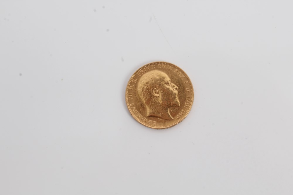 G.B. gold Sovereign Edward VII 1905. - Image 2 of 2