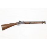 Mid-19th century Indian Cavalry percussion carbine with two bands,