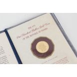 Panama - Gold Proof 100 Balboas 1975 in folder of issue with Certificate of Authenticity (1 coin)