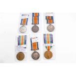 Four First World War, War medals, named to 28177 SJT. A. W. Pask. R.E., 37245 PTE. A. Clark. Hamps.