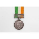 King's South Africa medal with two clasps - South Africa 1902 and South Africa 1901,