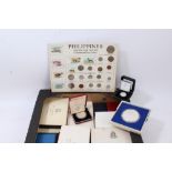 World - mixed Proof and uncirculated Coin Sets - many with silver - to include United States,