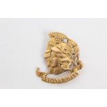 Scarce First World War ladies' gold (15ct) sweetheart brooch for the Artists Rifles