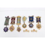 Gold (9ct) and other gilt metal and silver Order of Buffaloes medals