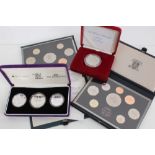 World - The Royal Mint mixed Proof Sets - to include Guernsey Eight-Coin Proof Sets 1986, 1989,