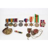 First World War and later Long Service Good Conduct medal group - comprising War and Victory medals,