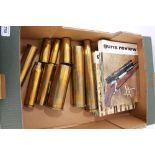 Collection of brass shell cases,