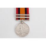 Queen's South Africa medal with two clasps - Orange Free State and Cape Colony,