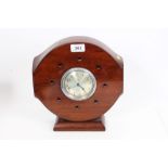 First World War period wooden propeller boss clock, 26.