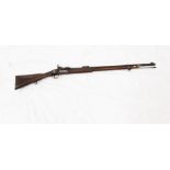 Victorian Snider two-band military rifle with Crowned Tower 1869 dated lock, Snider patent breech,