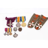 Interesting First World War O.B.E. medal trio - comprising O.B.E.