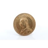 G.B. gold Two Pounds Victoria J.H. - 1887.