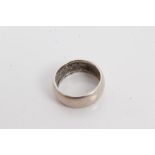 First World War period white metal German ring,