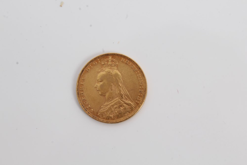 G.B. gold Sovereign - Victoria Jubilee Head 1891. - Image 2 of 2