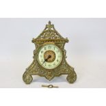 Late 19th century Strut clock with French movement,