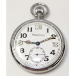 Jaeger-LeCoultre military pocket watch with Arabic numerals,