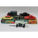 Corgi Citroen DS 19 no. 210, Land-Rover RAF Vehicle no. 351, Riley Pathfinder Police Car no. 209, 2.