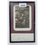 Framed photograph of the artist Hubert Von Herkomer (1849 - 1914),