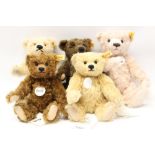 Teddy Bears - Steiff 'Georgina' 013140, Classic 000645, 004827, 000805 and 004865,