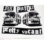 Original Poster - Sex Pistols - Jamie Read's 'Pretty Vacant' 1977 new single on Virgin Records