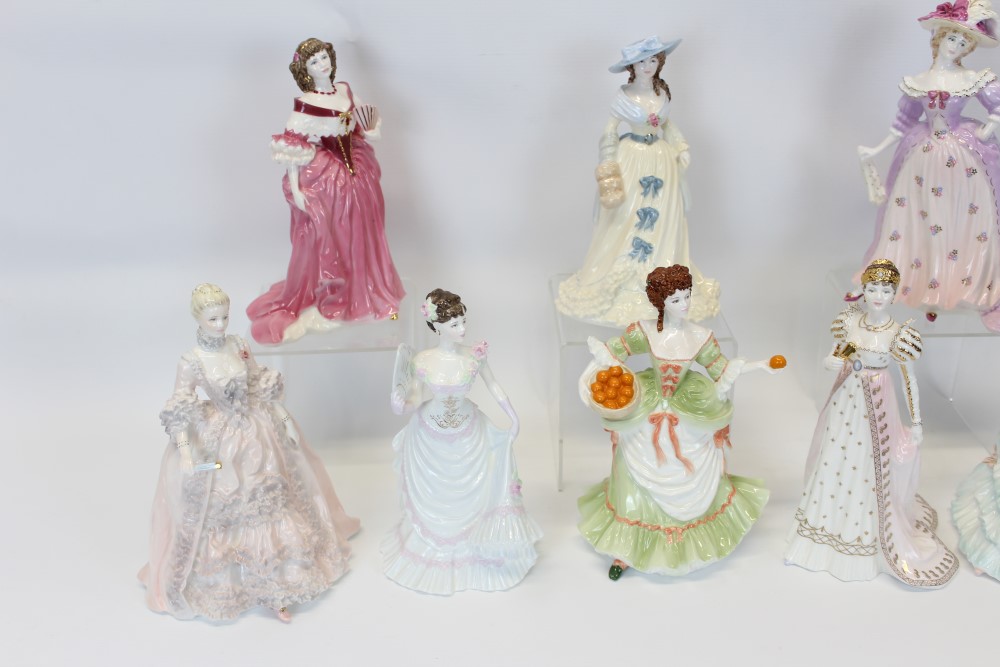 Set of eight Coalport limited edition Femmes Fatales figures - Marie Antoinette, Empress Josephine, - Image 2 of 6