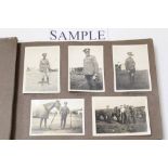 Photograph album - Second World War period - military personnel, camps, horses, Cleage 1938,