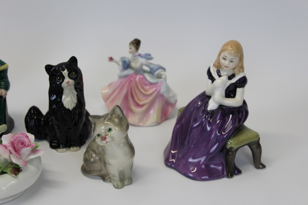 Four Royal Doulton figures - Cherie HN2341, Affection HN2236, - Image 3 of 6