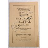 Autographs - Benjamin Britten, composer and pianist and Peter Pears tenor,