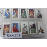 Cigarette cards - selection of sporting sets - including Carreras Famous Footballers,