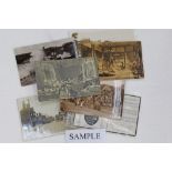 Postcards - a loose selection of Edwardian cards - including Titanic memorial postcard postmark