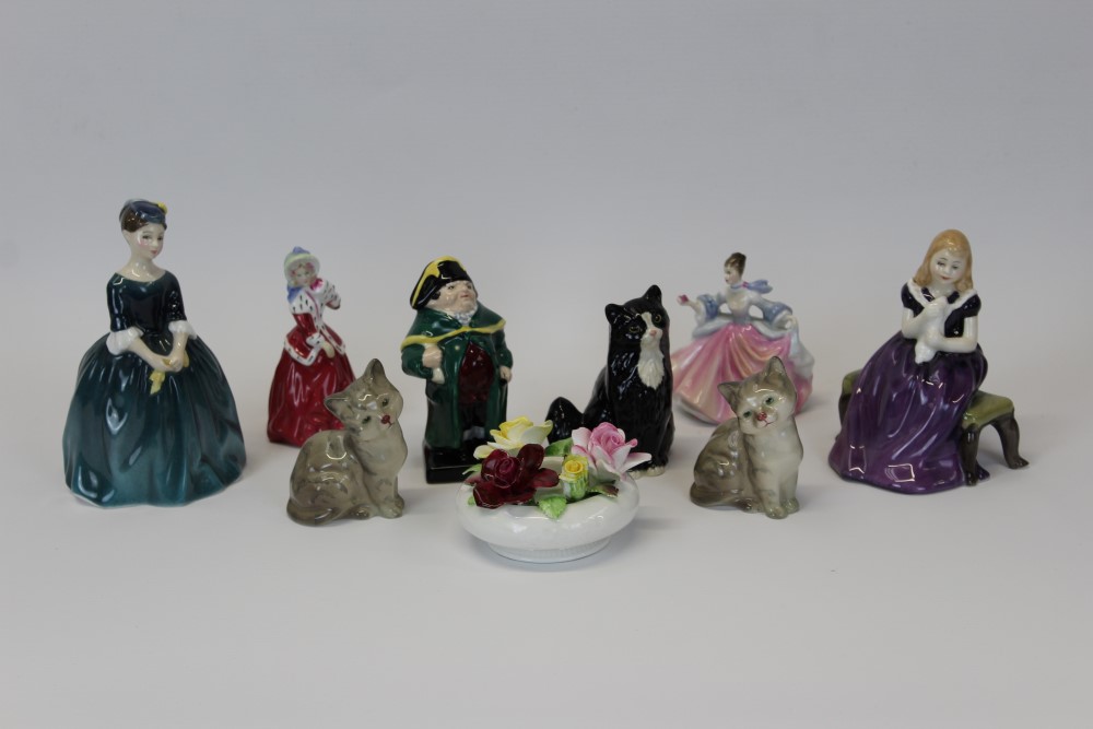 Four Royal Doulton figures - Cherie HN2341, Affection HN2236,