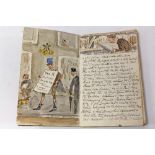 Of New Zealand Colonial Interest: Handwritten and illustrated diary by Harold Bullock-Webster