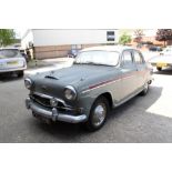 1958 Austin A95 saloon, 2639cc engine. Finished in grey with red centre stripe. Registration no.