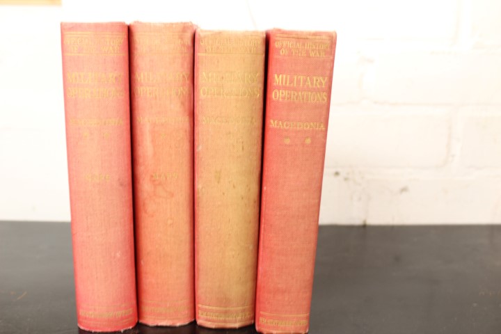 Books: Official List of The War Macedonia, four volumes, very scarce,