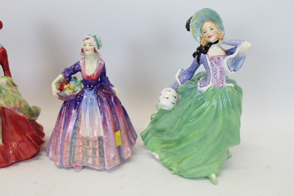 Four Royal Doulton figures - Janet HN1538, Spring Morning HN1922, - Image 3 of 5