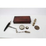 Miniature barometer, compass,