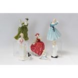 Six Royal Doulton figures - My Pet HN2238, Darling HN1985, Sarah HN3857, Celeste HN2237,