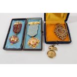 Gold (9ct) Masonic medal,