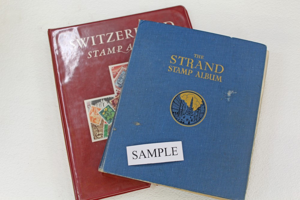 Stamps - World selection in albums - including Switzerland One Country Collection,