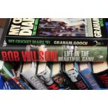 Collection of signed sporting biographies - including Graham Gooch, Bob Wilson,