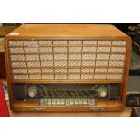 1950s Loewe Opta radio in wooden case