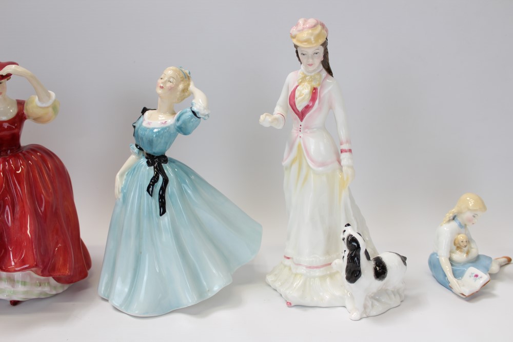 Six Royal Doulton figures - My Pet HN2238, Darling HN1985, Sarah HN3857, Celeste HN2237, - Image 3 of 6