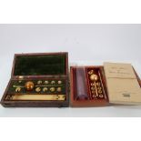 Sikes Hydrometer in original case with spirit tables, together with another Hydrometer (unmarked),